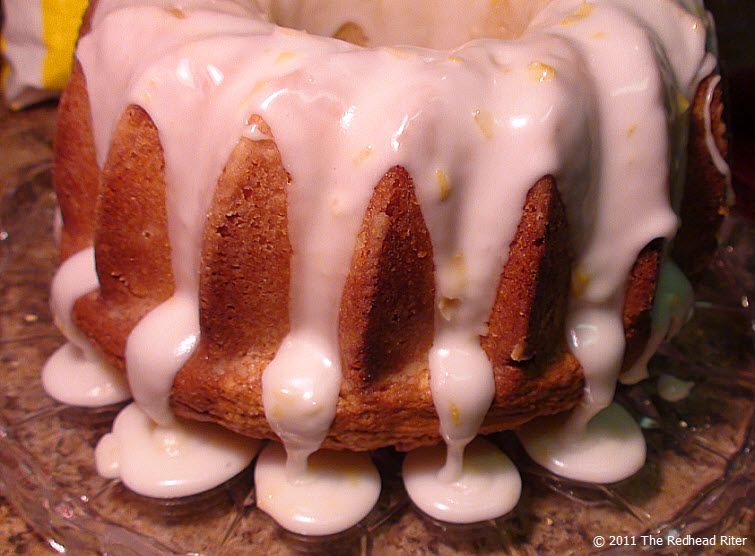 Lemon Sour Cream Bundt Cake with Lemon Drizzle